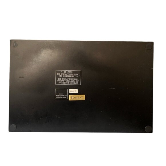 Vintage Bombay Co. Men's Wooden Valet Dresser Desk Organizer - Picture 3 of 3